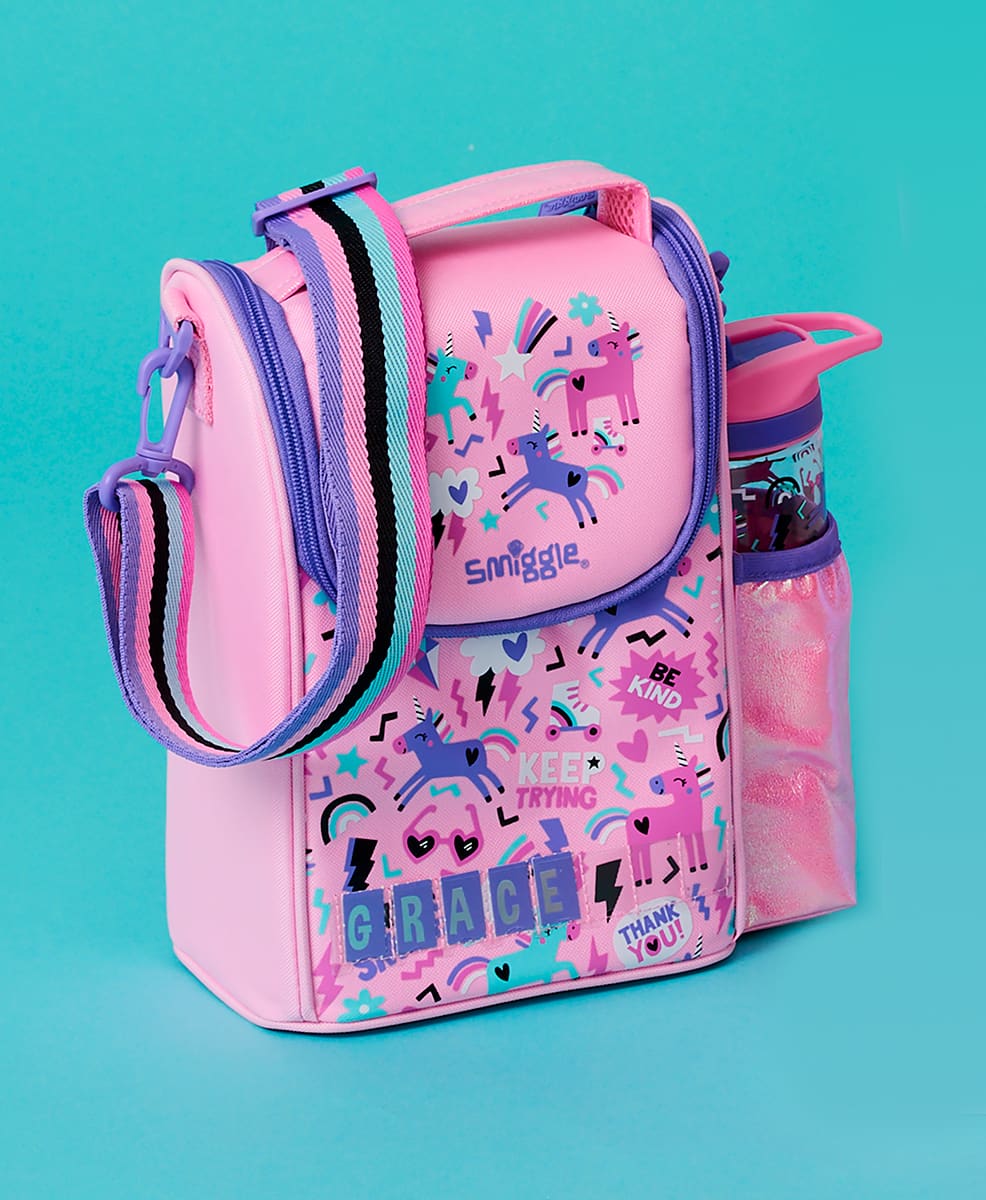 Smiggle Hey There Collection Lunchbag Square Mint