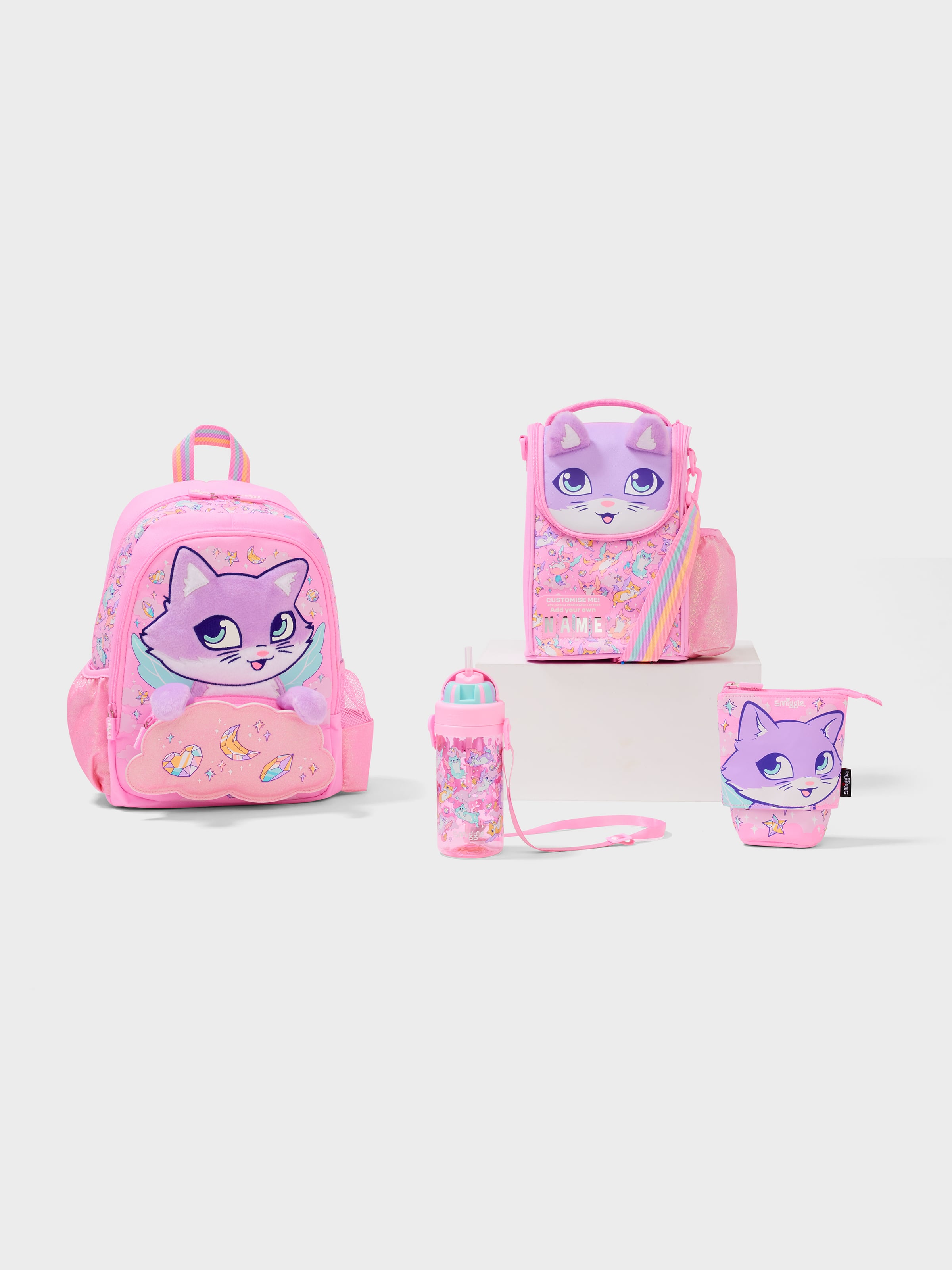 Happy Tales 4 Piece Character Backpack Bundle