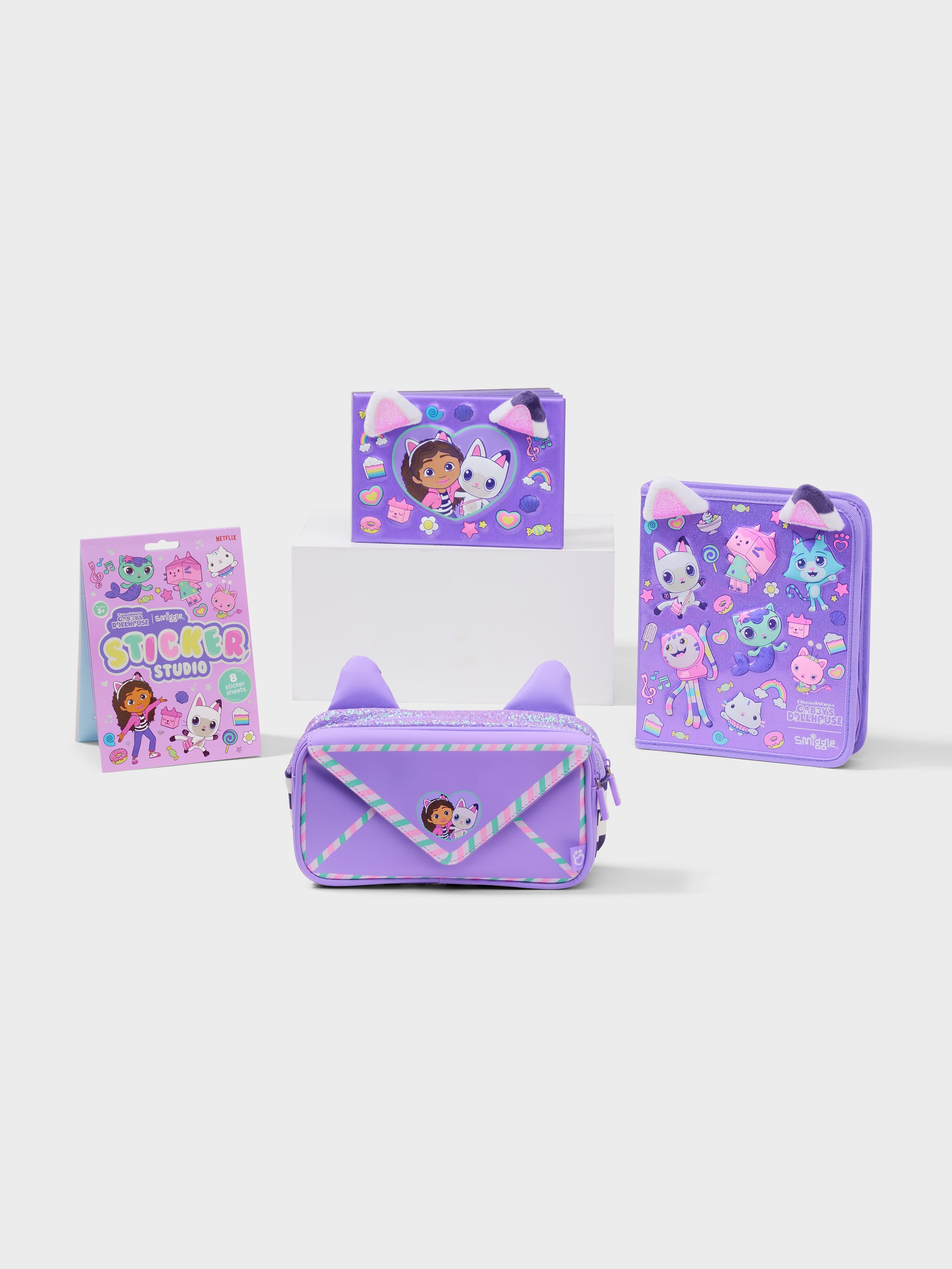 Gabby's Dollhouse 4 Piece Stationery Bundle