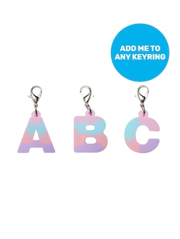 Pink Add-On Mini Alpha Keyring