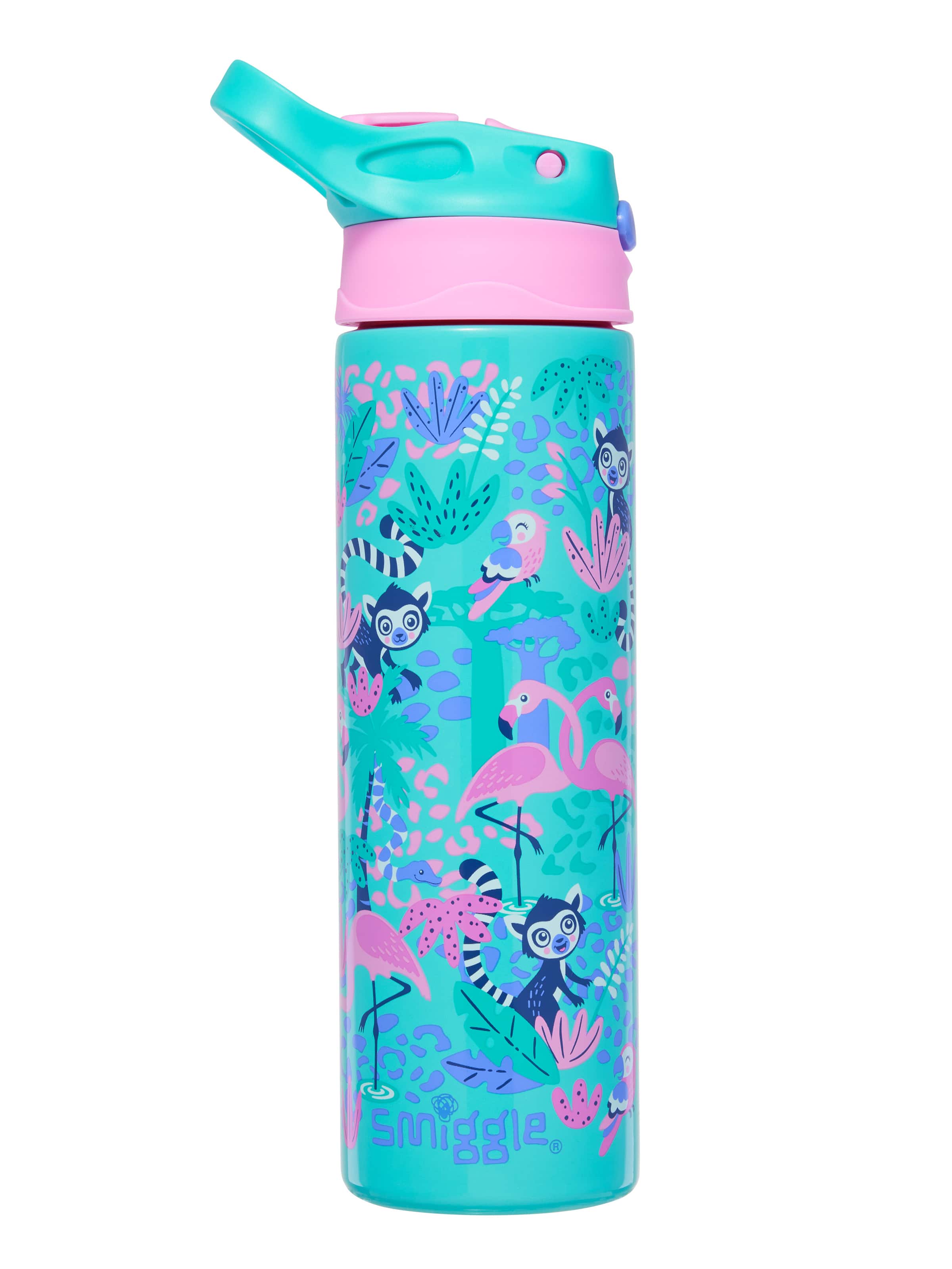Bear Water Bottle With Straw Cute Water Leak Proof Bottles Portable  Leakproof Water Jug For Kids Girls Boys Pink 