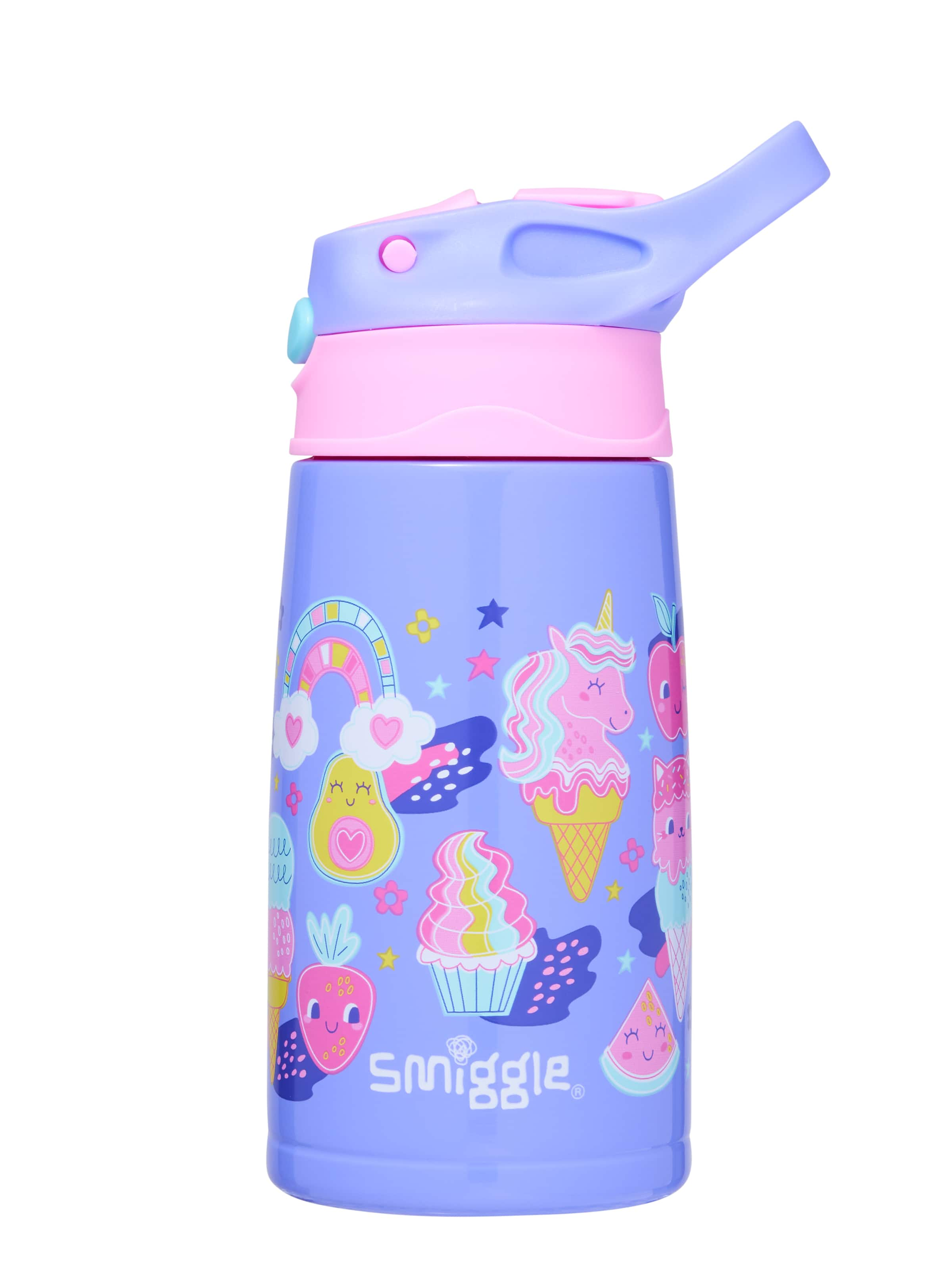 Happy Tales Steel Junior Stainless Steel Flip Drink Bottle 400Ml