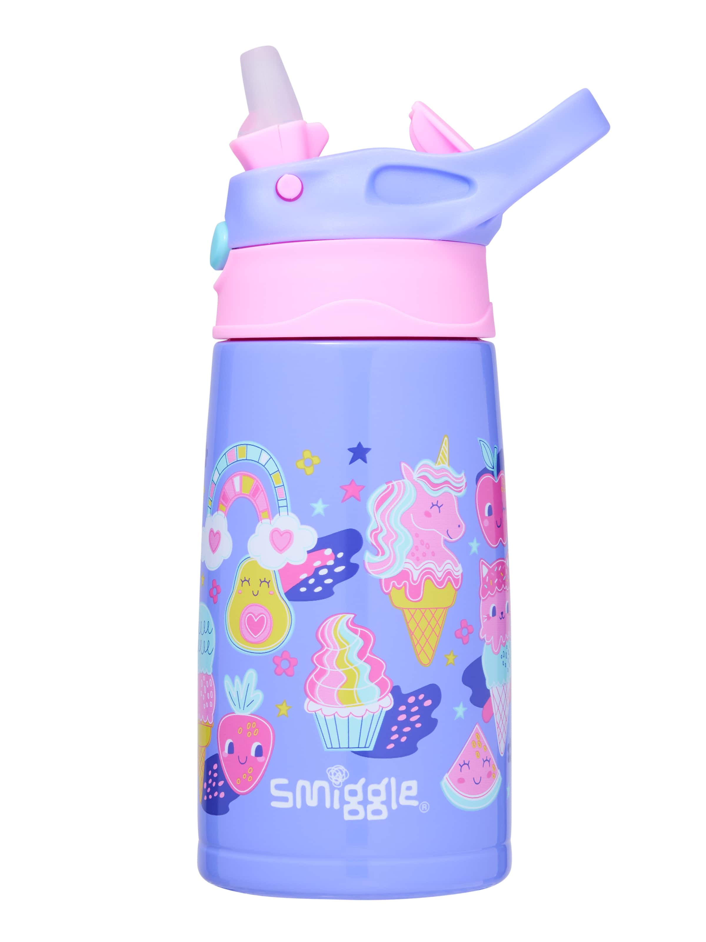 Happy Tales Steel Junior Stainless Steel Flip Drink Bottle 400Ml