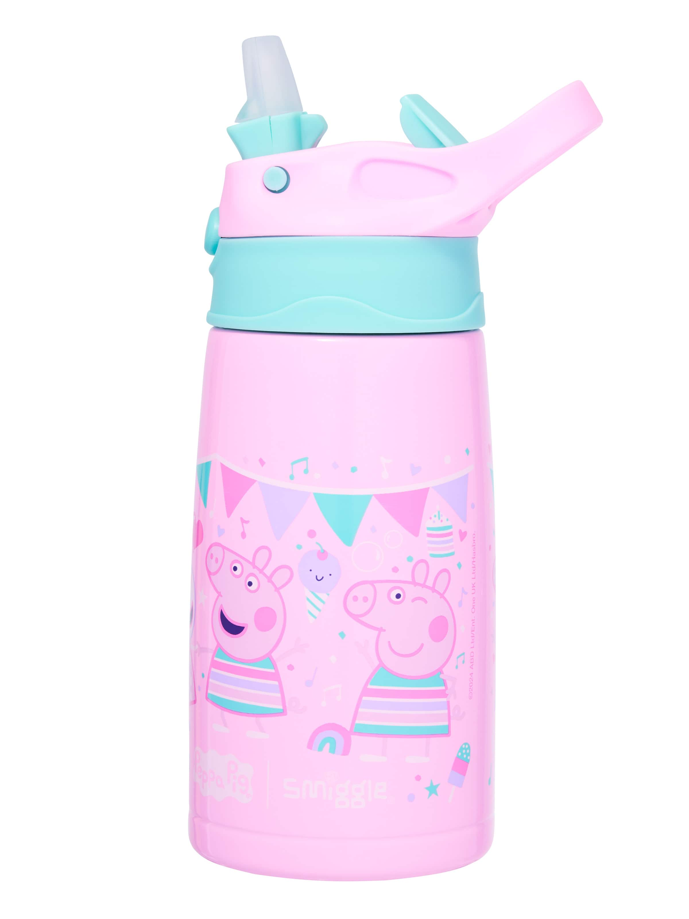 Peppa Pig Junior Stainless Steel Flip Drink Bottle 400Ml