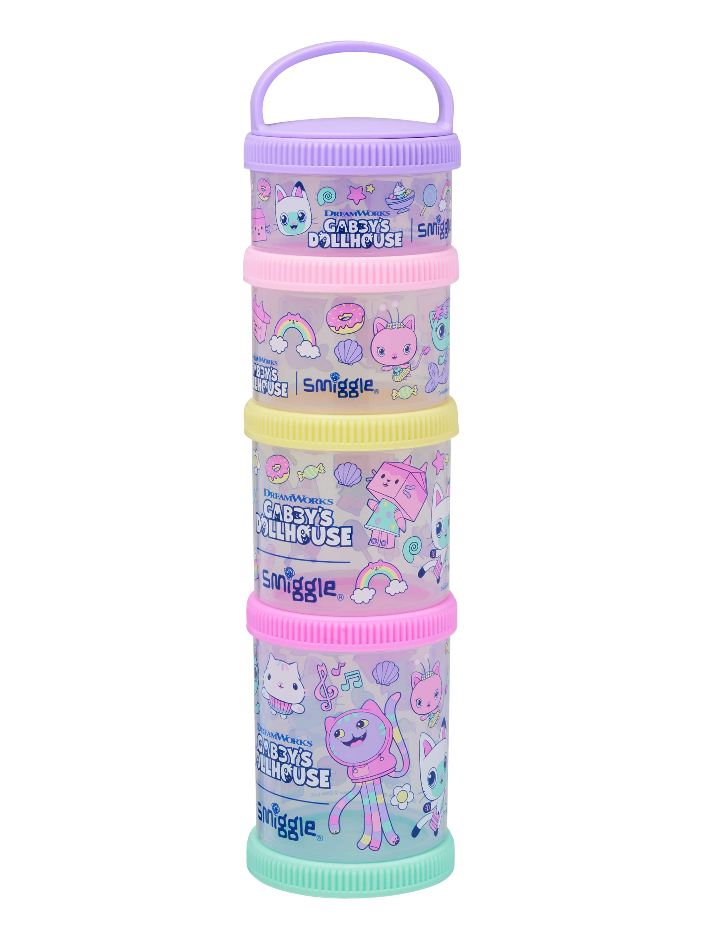 Gabby's Dollhouse Snack & Stack Containers