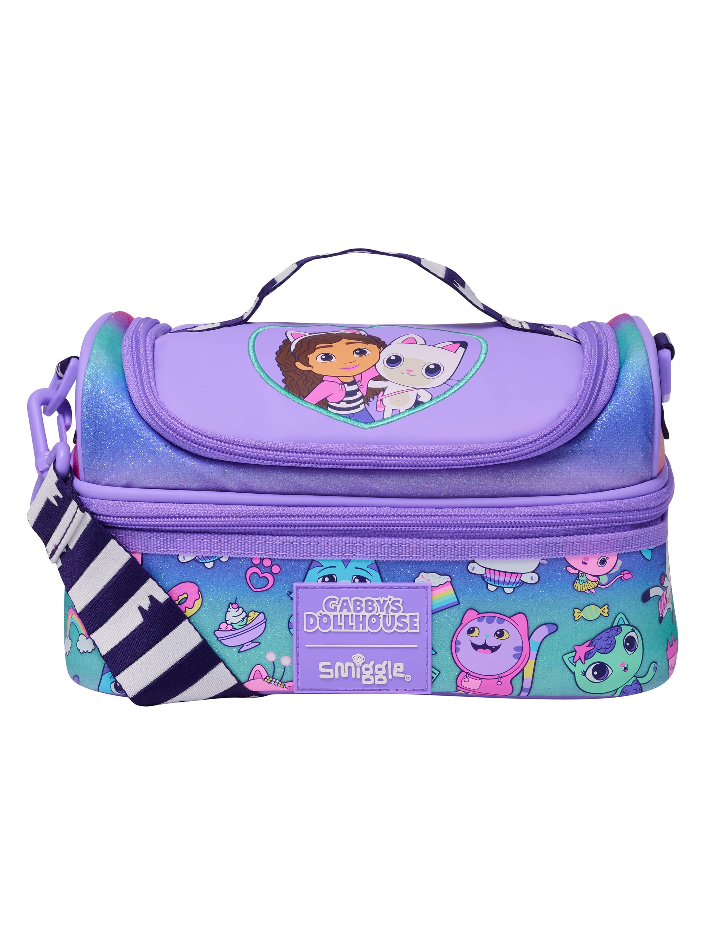 Gabby's Dollhouse Double Decker Lunchbox With Strap