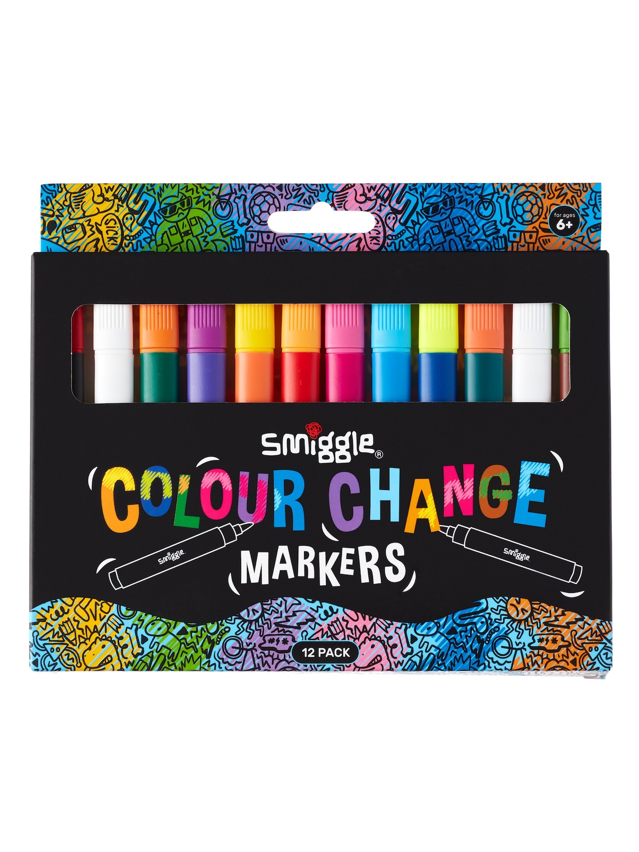 Colour Change Markers X12 - Smiggle Online