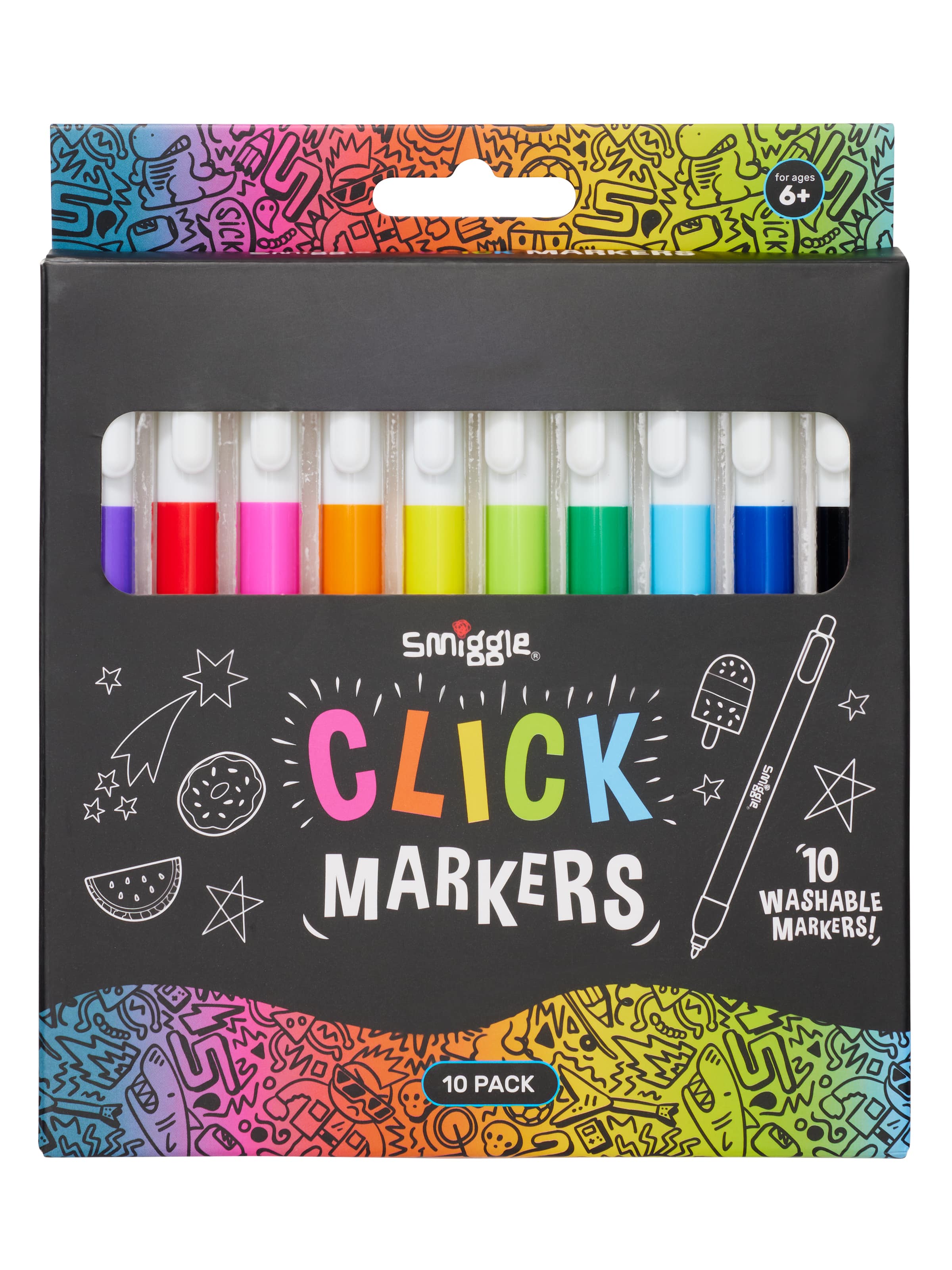 Smiggle - Markers magically change colours - 12 pack of markers that makes  24 colours! 10 coloured and 2 colour change markers!   -magic-marker