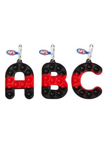 Afl Essendon Bombers Popem Popit Poppies Scented Alphabet Keyring                                                               