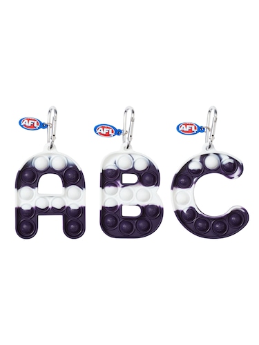 Afl Fremantle Dockers Popem Popit Poppies Scented Alphabet Keyring                                                              