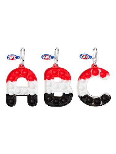 Afl St Kilda Popem Popit Poppies Scented Alphabet Keyring                                                                       