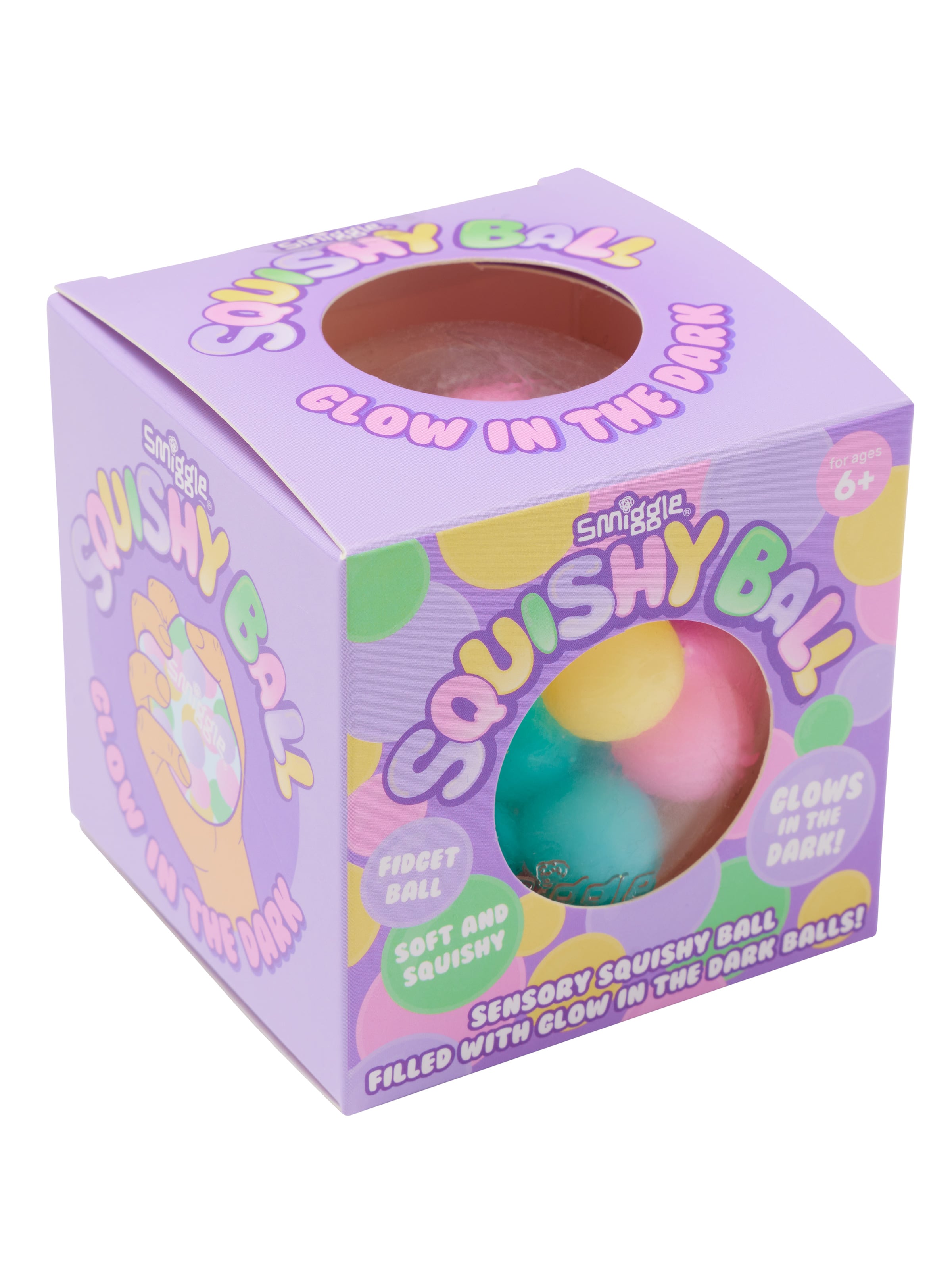 Glow In The Dark Squishy Ball Pastel Smiggle Online