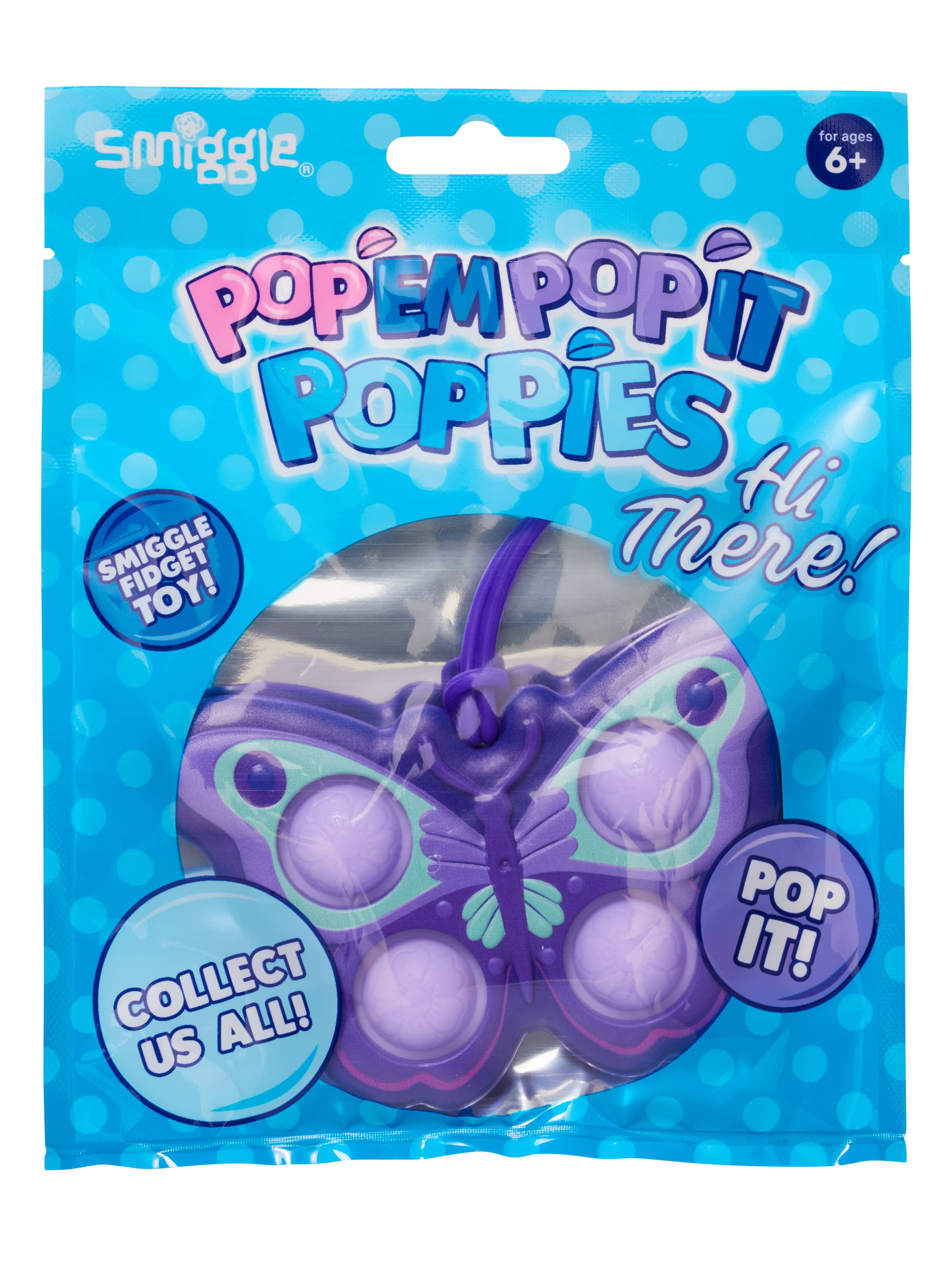 Hi There Popem Poppit Poppies Lilac - Smiggle Online