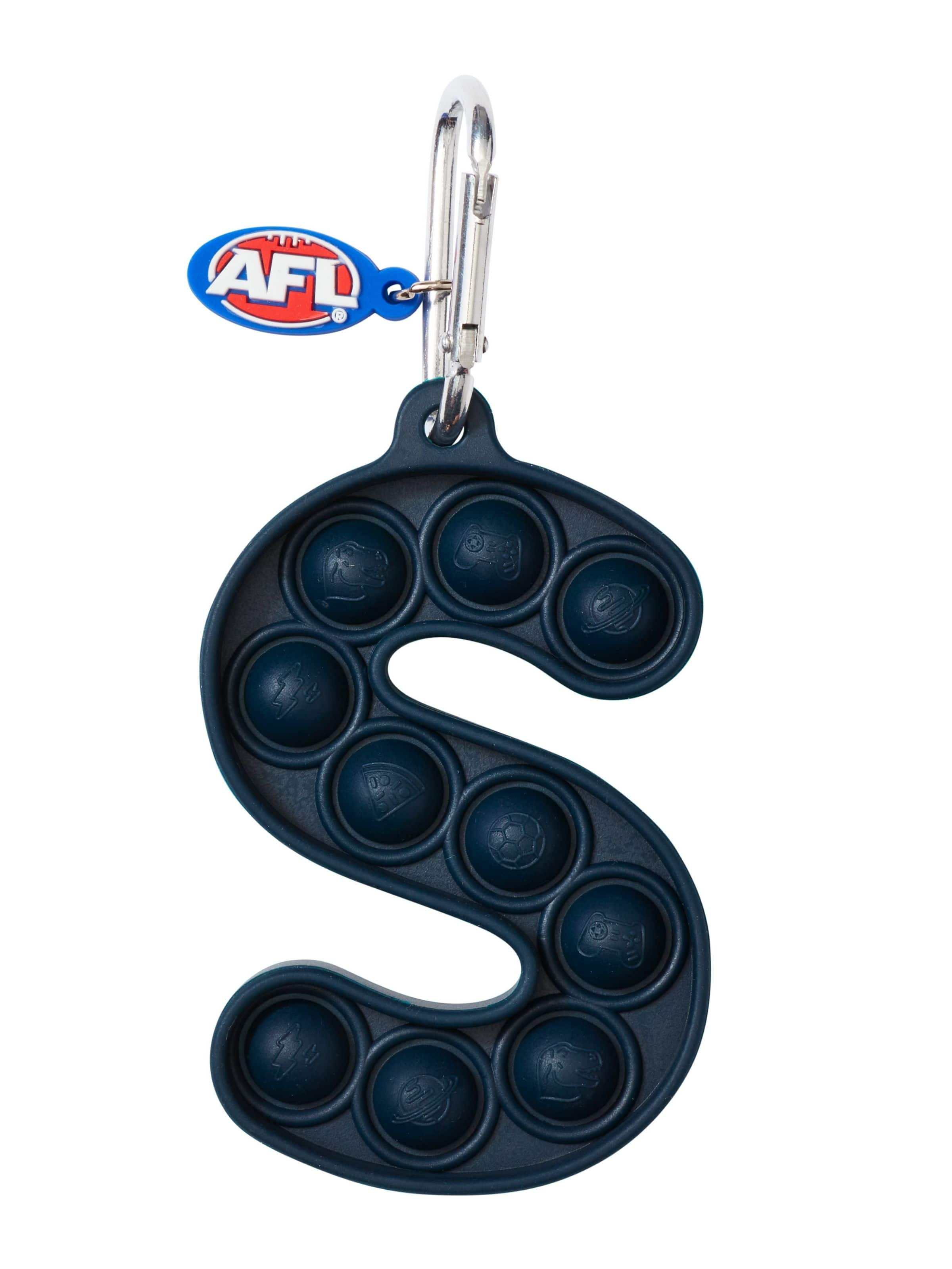 Afl Carlton Blues Popem Popit Poppies Scented Alphabet Keyring Letter S ...