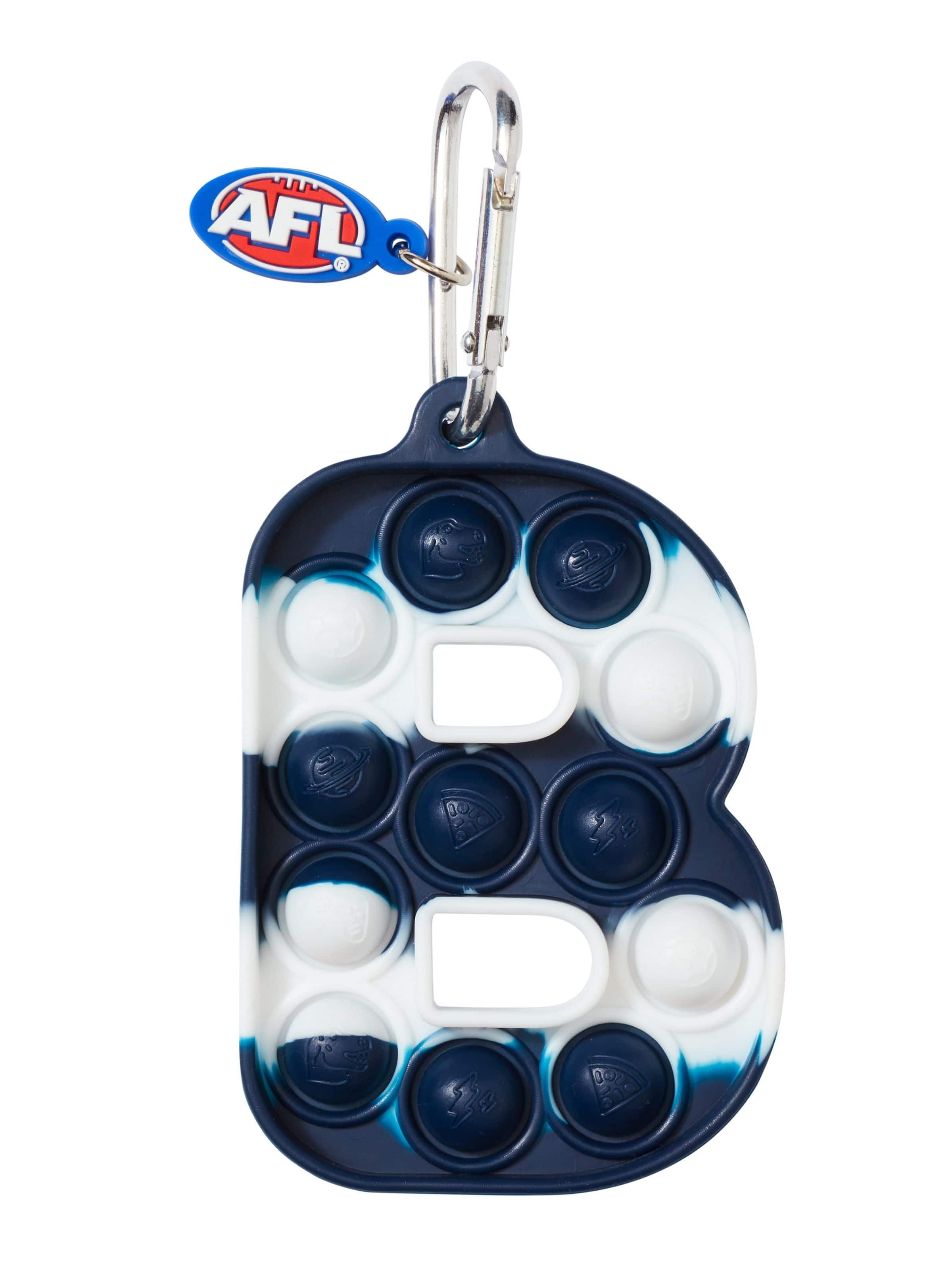 Afl Geelong Cats Popem Popit Poppies Scented Alphabet Keyring Letter B ...