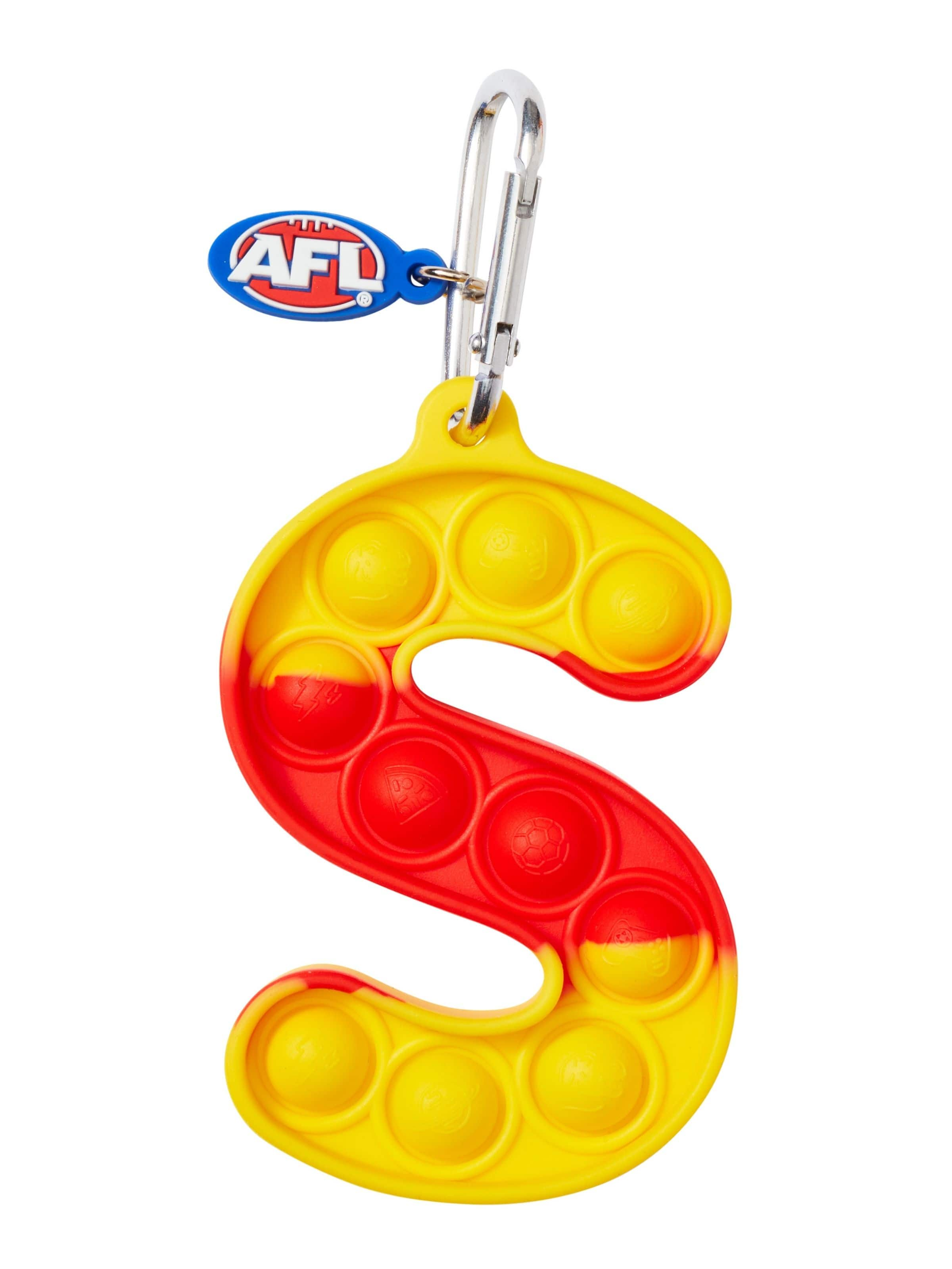 Afl Gold Coast Suns Popem Popit Poppies Scented Alphabet Keyring Letter ...